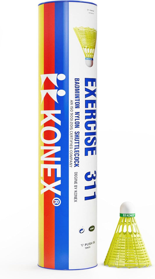 كرة الريشة Konex Nylon Shuttlecock | طيران مستقر واستعادة سريعة