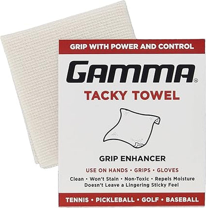 Gamma Tacky Towel Grip Traction Enhancer - Ideal for Tennis, Golf, Baseball, Football, Softball, or Basketball
