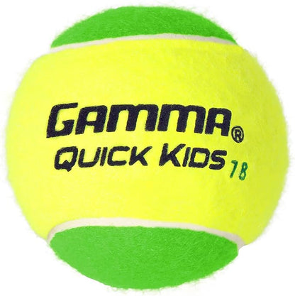 كرات تنس GAMMA Quick Kids 78 للتدريب للأطفال والمبتدئين، قلب منخفض الضغط يقلل السرعة والارتداد، رائعة لممارسة التنس، معتمدة من USTA و ITF للاستخدام في البطولات للأطفال دون سن 10 سنوات