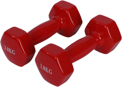 Endless Pair of Vinyl-Coated Fixed Dumbbells | Vinyl-Coated Iron | Compact Weights for Home Gym, Workouts, Fitness, Men & Women