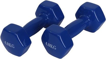 Endless Pair of Vinyl-Coated Fixed Dumbbells | Vinyl-Coated Iron | Compact Weights for Home Gym, Workouts, Fitness, Men & Women