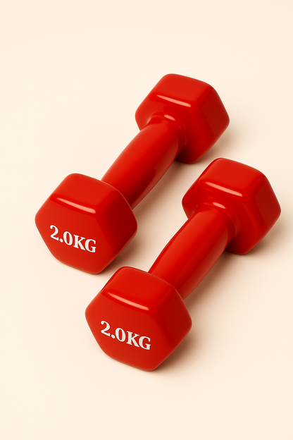 Endless دمبل ثابت مطلي بالفينيل لا نهاية له لتمارين الصالة الرياضية | الخامة: حديد بطبقة من الفينيل | أوزان للنساء والرجال