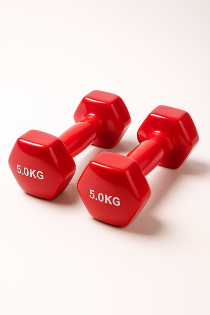 Endless دمبل ثابت مطلي بالفينيل لا نهاية له لتمارين الصالة الرياضية | الخامة: حديد بطبقة من الفينيل | أوزان للنساء والرجال