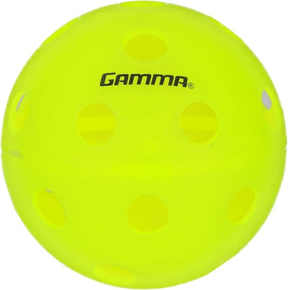 Gamma Photon Indoor or Outdoor Pickleballs, USAPA Approved,High-Visibility, Bright and Durable, Engineered for True Flight, Available in 3 Pack, 6 Pack, 30 Bucket, 60 Pack
