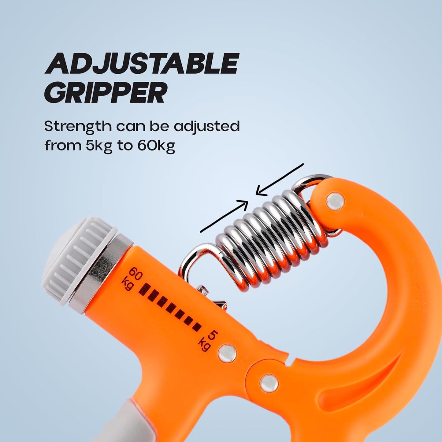 Konex جهاز تقوية قبضة اليد القابل للتعديل للرجال والنساء | جهاز تمارين اليد للتمارين المنزلية والرياضية (بدون عداد)