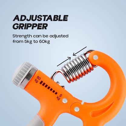 Konex جهاز تقوية قبضة اليد القابل للتعديل للرجال والنساء | جهاز تمارين اليد للتمارين المنزلية والرياضية (بدون عداد)