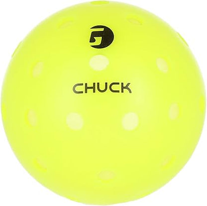 GAMMA Chuck Tournament Pickleballs for Outdoor Play, Symmetrical 38-Hole Design Meets USAPA Standards
