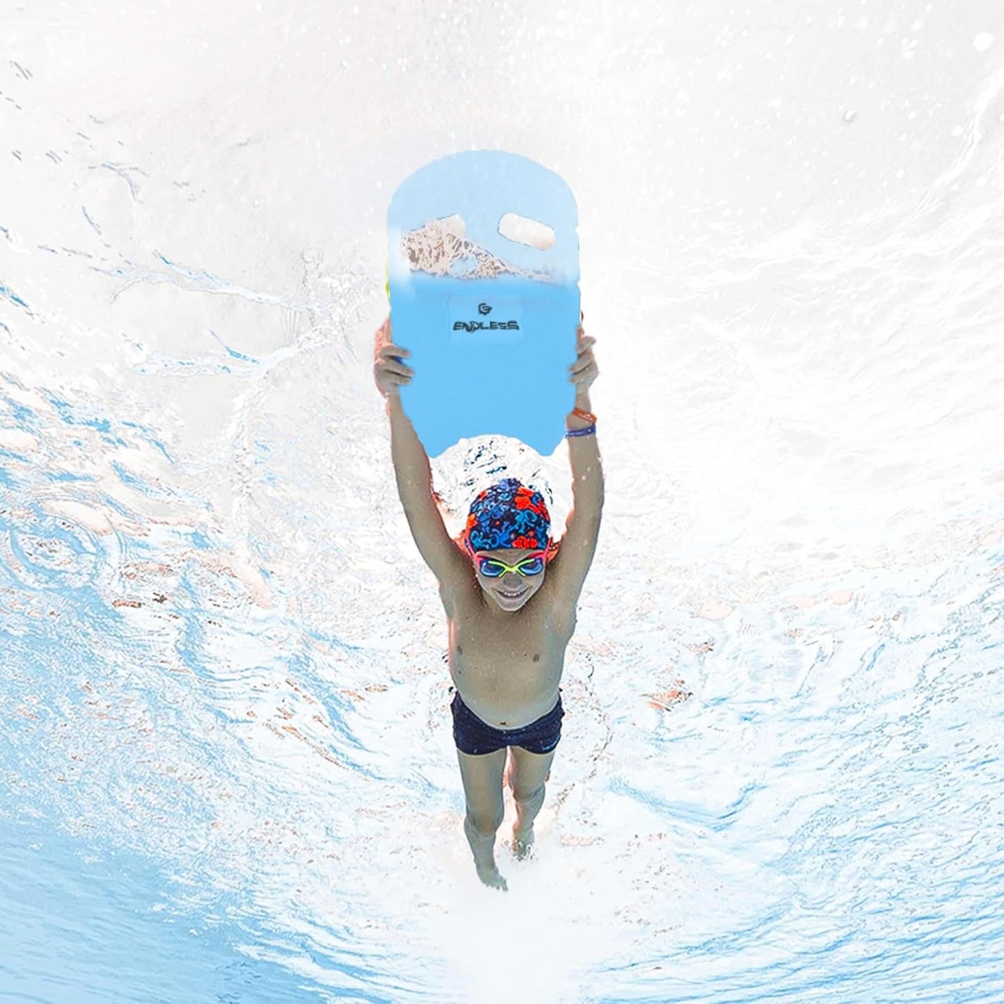 Endless Double-Sided EVA Swimming Kickboard with Ergonomic Design | EVA Material | Swimming Training Float Aid for Beginners | Suitable for Kids & Adults