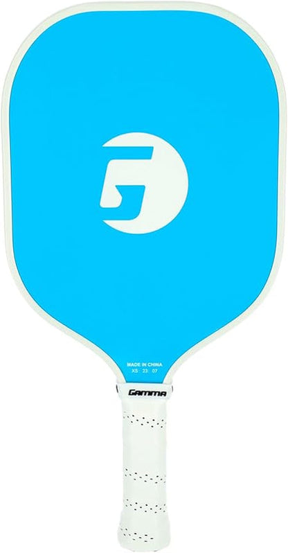 GAMMA Fusion React Pickleball Paddle, Extra-Wide Fiberglass Surface Boosts Hit Potential for Beginners
