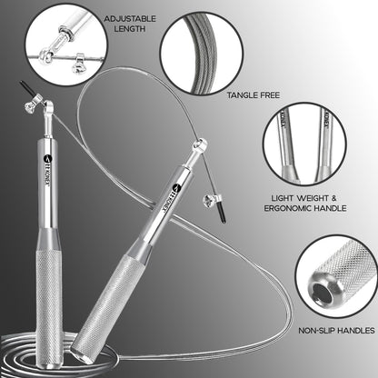 حبل القفز Konex Aluminium للرجال والنساء