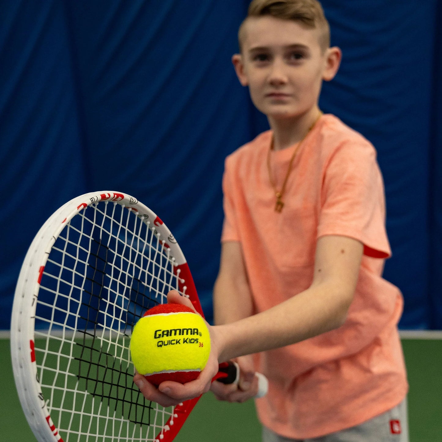 مضرب تنس جاما سبورتس جونيور: مضرب تنس سريع للأطفال - مضارب تنس معدة مسبقًا للشباب والفتيات - حجم الرأس 93 بوصة