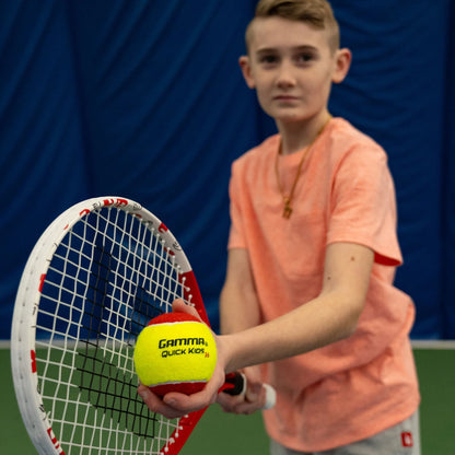 مضرب تنس جاما سبورتس جونيور: مضرب تنس سريع للأطفال - مضارب تنس معدة مسبقًا للشباب والفتيات - حجم الرأس 93 بوصة