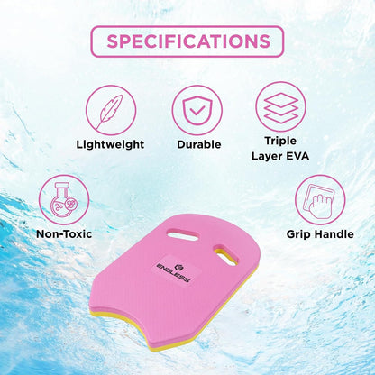 Endless Double-Sided EVA Swimming Kickboard with Ergonomic Design | EVA Material | Swimming Training Float Aid for Beginners | Suitable for Kids & Adults