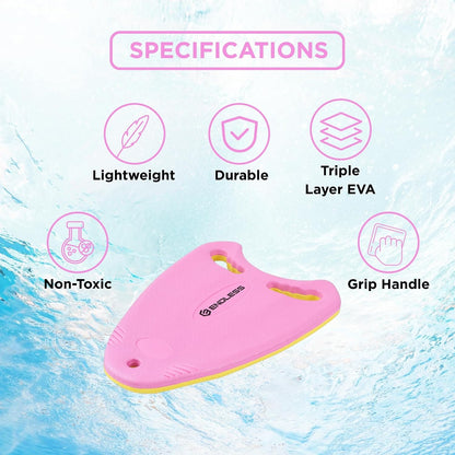 Endless EVA Swimming Kickboard with Double-Sided Streamlined Ergonomic Design | EVA Material | Ideal for Beginner Swim Training | Suitable for Kids & Adults