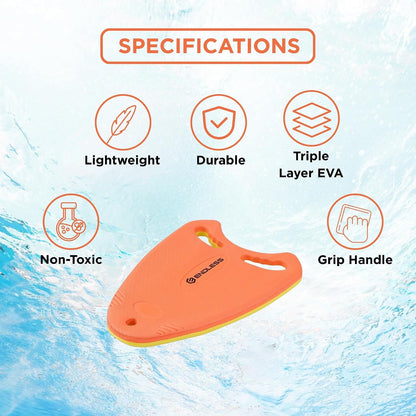 Endless EVA Swimming Kickboard with Double-Sided Streamlined Ergonomic Design | EVA Material | Ideal for Beginner Swim Training | Suitable for Kids & Adults