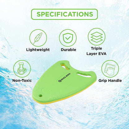 Endless EVA Swimming Kickboard with Double-Sided Streamlined Ergonomic Design | EVA Material | Ideal for Beginner Swim Training | Suitable for Kids & Adults