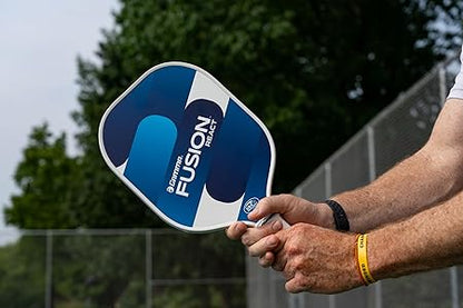 GAMMA Fusion React Pickleball Paddle, Extra-Wide Fiberglass Surface Boosts Hit Potential for Beginners
