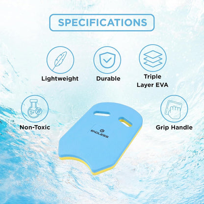 Endless Double-Sided EVA Swimming Kickboard with Ergonomic Design | EVA Material | Swimming Training Float Aid for Beginners | Suitable for Kids & Adults