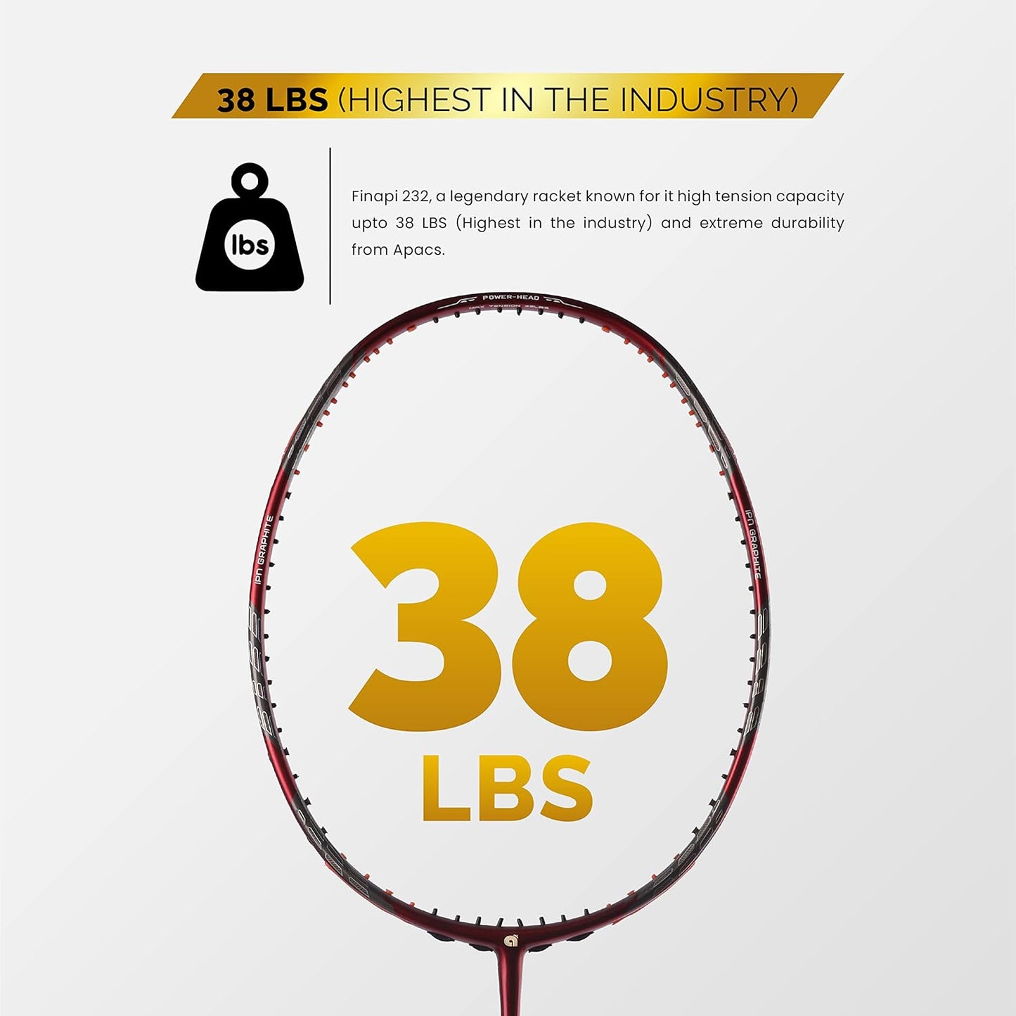 Apacs Z-Ziggler (غير مشدودة، أقصى شد 38 رطلاً) عمود رفيع 6.4 مم | صنع في فيتنام | مضرب تنس طاولة 100% جرافيت ياباني مع غطاء كامل مجاني | G2-4 1/8 بوصة (أحمر غير لامع)