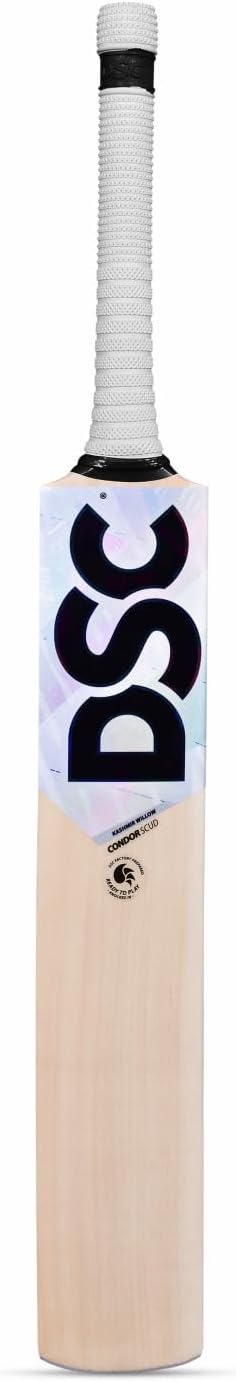 DSC Condor Scud مضرب كريكيت من جلد الصفصاف من كشمير | للرجال والأولاد | خفيف الوزن | جاهز للعب