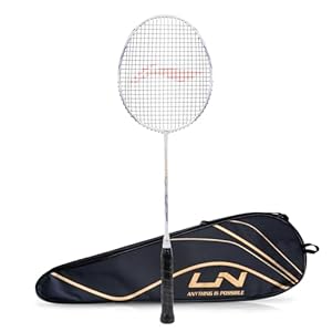 Li-Ning G-Force Superlite Max 9 مضرب تنس الريشة المصنوع من ألياف الكربون والجرافيت مع غطاء كامل للمضرب