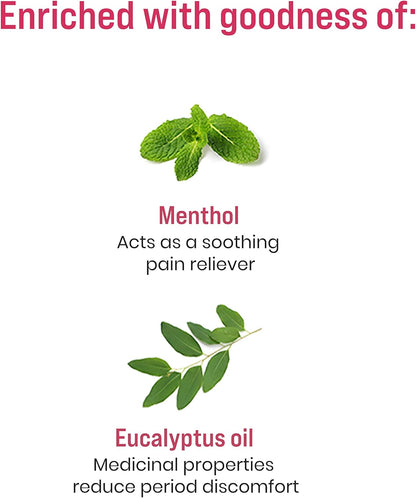 لصقات سيرونا العشبية لتخفيف آلام الدورة الشهرية | 100٪ طبيعية مع زيوت عطرية لتخفيف آلام الدورة الشهرية على الفور | لصقات باردة بدون مواد كيميائية فعالة وبدون آثار جانبية (عبوة من 5 قطع)