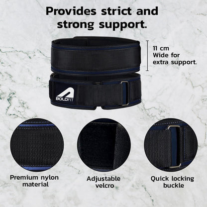 Boldfit Weightlifting Belt | Gym & Weightlifting Belt for Men & Women | Back Support & Deadlift Belt | Gym Accessories | Size S
