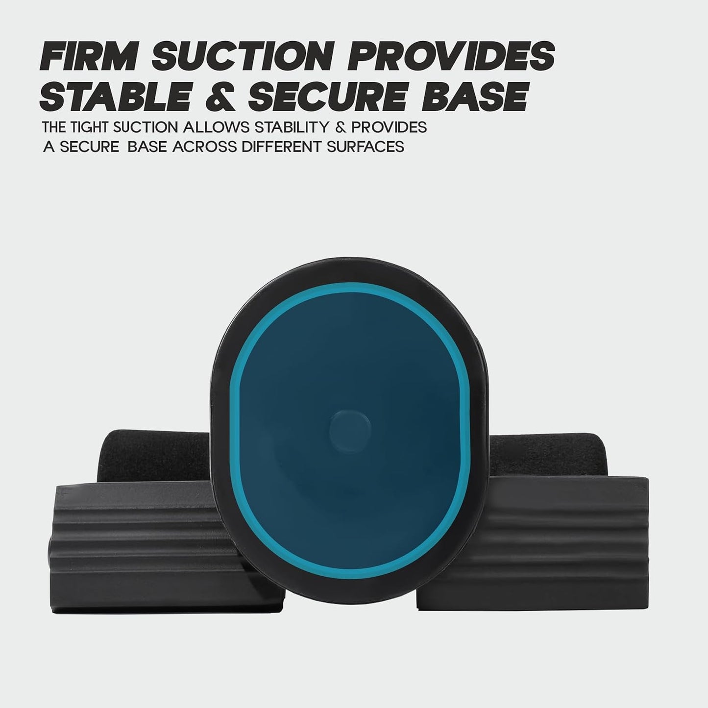 قضيب تمرينات البطن Konex للتمارين المنزلية والرياضية | جهاز تمرينات البطن المحمول مع قاعدة شفط قوية | مثالي للوركين والساقين والظهر والبطن والعضلات الأساسية - أسود