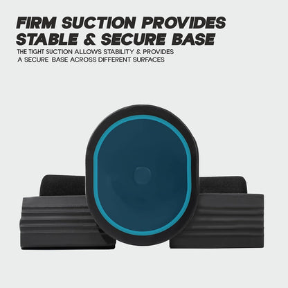 قضيب تمرينات البطن Konex للتمارين المنزلية والرياضية | جهاز تمرينات البطن المحمول مع قاعدة شفط قوية | مثالي للوركين والساقين والظهر والبطن والعضلات الأساسية - أسود