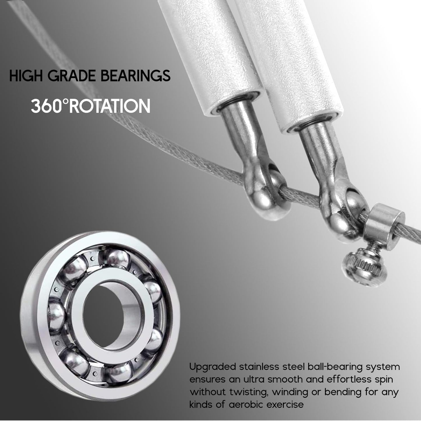 حبل القفز Konex Aluminium للرجال والنساء