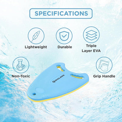Endless EVA Swimming Kickboard with Double-Sided Streamlined Ergonomic Design | EVA Material | Ideal for Beginner Swim Training | Suitable for Kids & Adults