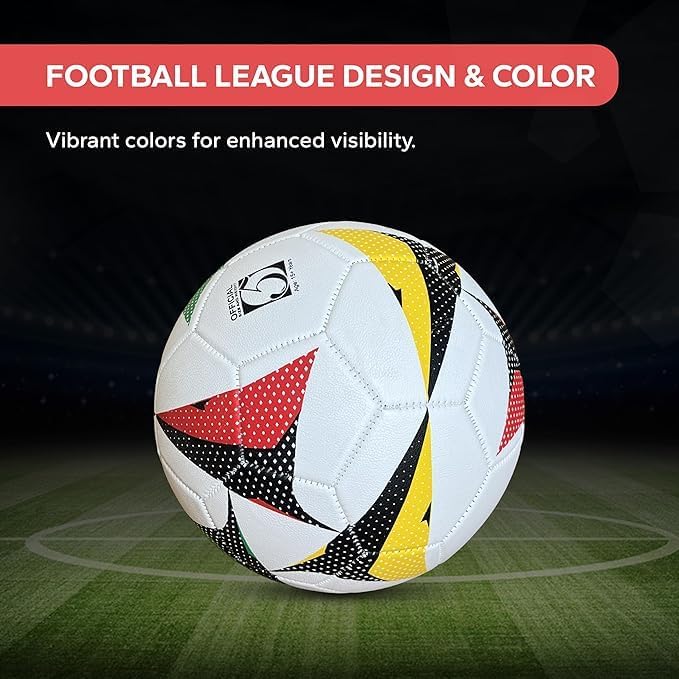 Endless Champion 32 Panel Machine Stitched Soccer Ball Size 5 | Material: TPU | Multi-Color | For Club, League, Academy and Professional Match Level Training