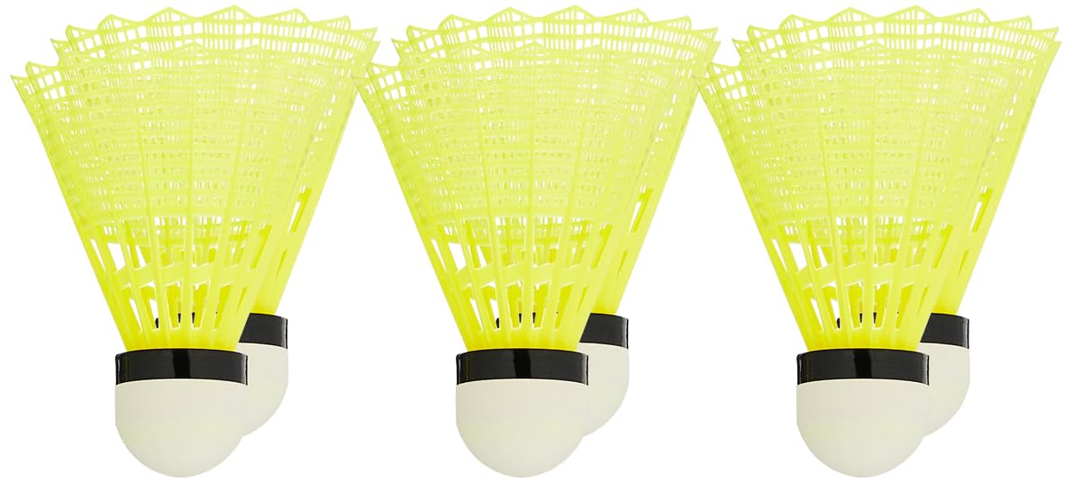 Li-Ning Shuttle-Attack ريشة تنس الريشة من النايلون (أصفر)