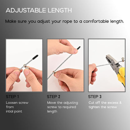 حبل القفز Konex Aluminium للرجال والنساء