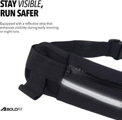 Boldfit Running Waist Bag for Men & Women | Fanny Pack, Chest Bag, Lightweight Running Belt, Waist Pouch for Boys & Girls