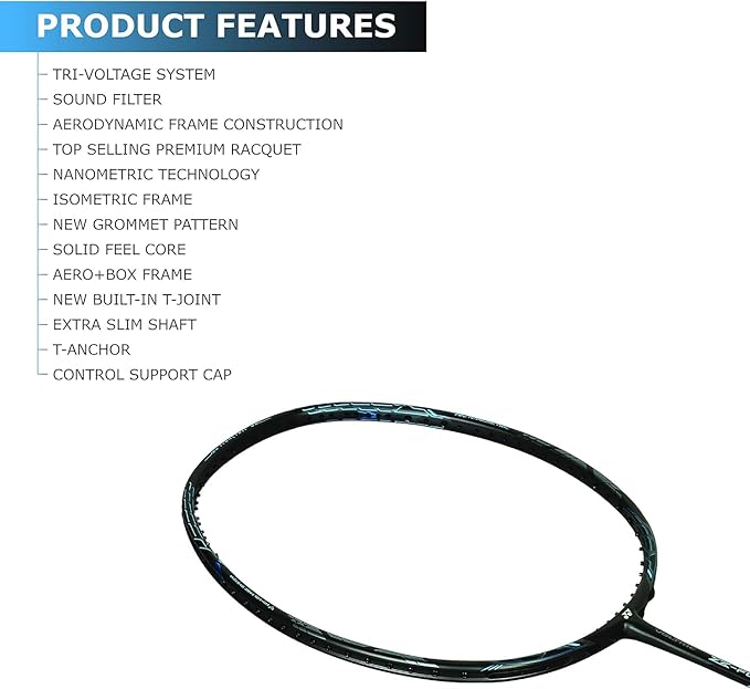 Yonex Voltrek Z Force 2 مضرب تنس الريشة الاحترافي مع غطاء كامل مجاني | نظام الجهد الثلاثي | صنع في اليابان