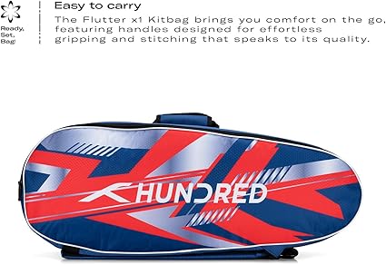 HUNDRED Court Vertex حقيبة أدوات ذات حجرة مزدوجة مع جيب جانبي (حقيبة أدوات 6 في 1)