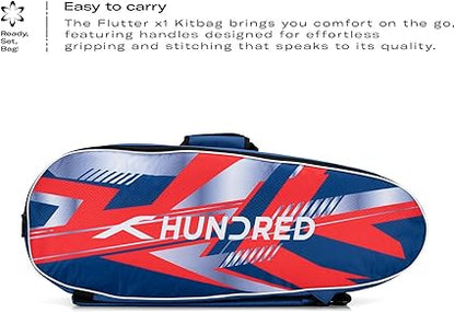 HUNDRED Court Vertex حقيبة أدوات ذات حجرة مزدوجة مع جيب جانبي (حقيبة أدوات 6 في 1)