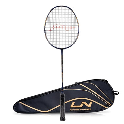 Li-Ning G-Force Superlite Max 9 مضرب تنس الريشة المصنوع من ألياف الكربون والجرافيت مع غطاء كامل للمضرب