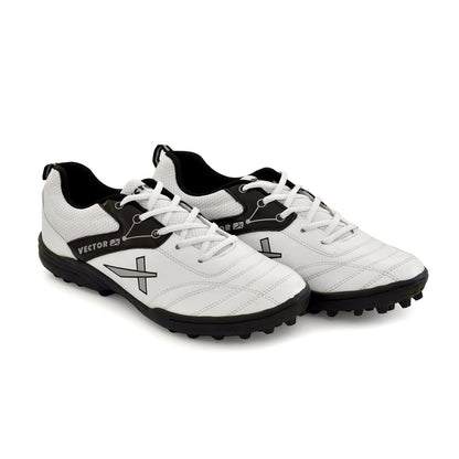 Vector X Blast أحذية الكريكيت | أسود/أبيض | أولاد ورجال | بلاستيك PVC