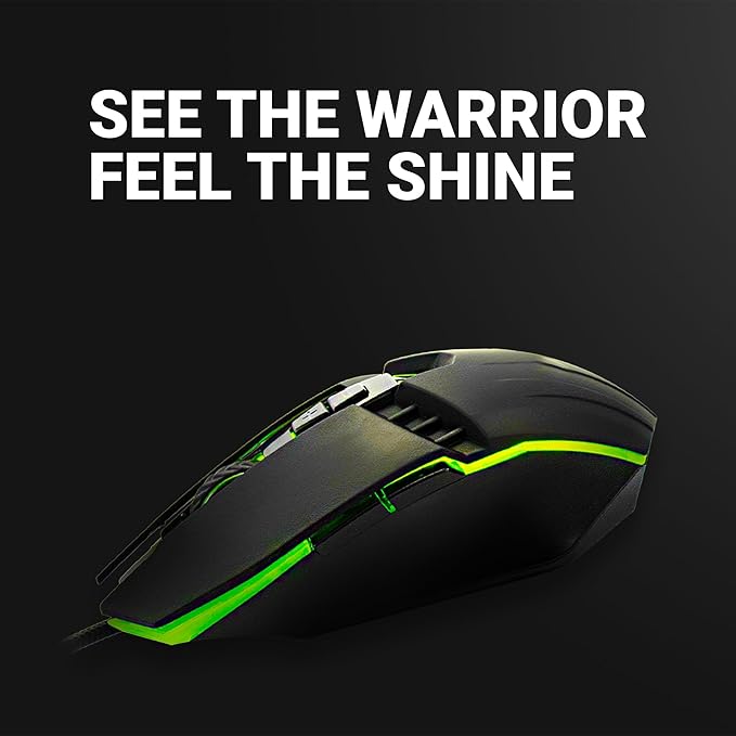 Ant Esports KM500W مجموعة لوحة مفاتيح وماوس ألعاب سلكية بإضاءة خلفية LED مع مسند معصم قابل للبرمجة مريح لأجهزة الكمبيوتر المحمولة وأجهزة Mac إصدار World of Warships باللون الأسود