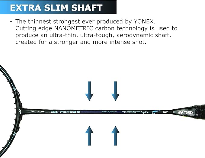 Yonex Voltrek Z Force 2 مضرب تنس الريشة الاحترافي مع غطاء كامل مجاني | نظام الجهد الثلاثي | صنع في اليابان
