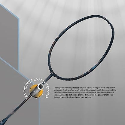 HUNDRED Viper 900 مضرب تنس الريشة من ألياف الكربون مع غطاء مضرب كامل | لاعبون متوسطون | 79 جرام | أقصى شد للوتر - 32 رطلاً