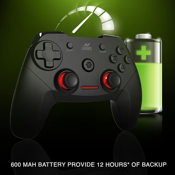 وحدة تحكم الألعاب اللاسلكية GP300 Pro V2 من Ant Esports، متوافقة مع أجهزة الكمبيوتر الشخصية وأجهزة الكمبيوتر المحمولة (ويندوز 10/8/7 XP، Steam) / PS3