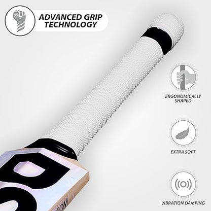 DSC Condor Scud مضرب كريكيت من جلد الصفصاف من كشمير | للرجال والأولاد | خفيف الوزن | جاهز للعب