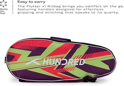 HUNDRED Court Vertex حقيبة أدوات ذات حجرة مزدوجة مع جيب جانبي (حقيبة أدوات 6 في 1)