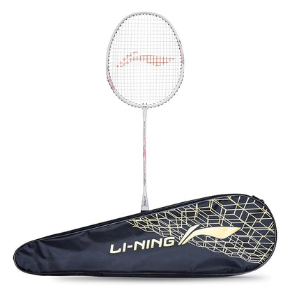 Li-Ning Mega Power مضرب تنس الريشة مع إطار Smash Power مع غطاء كامل مجاني