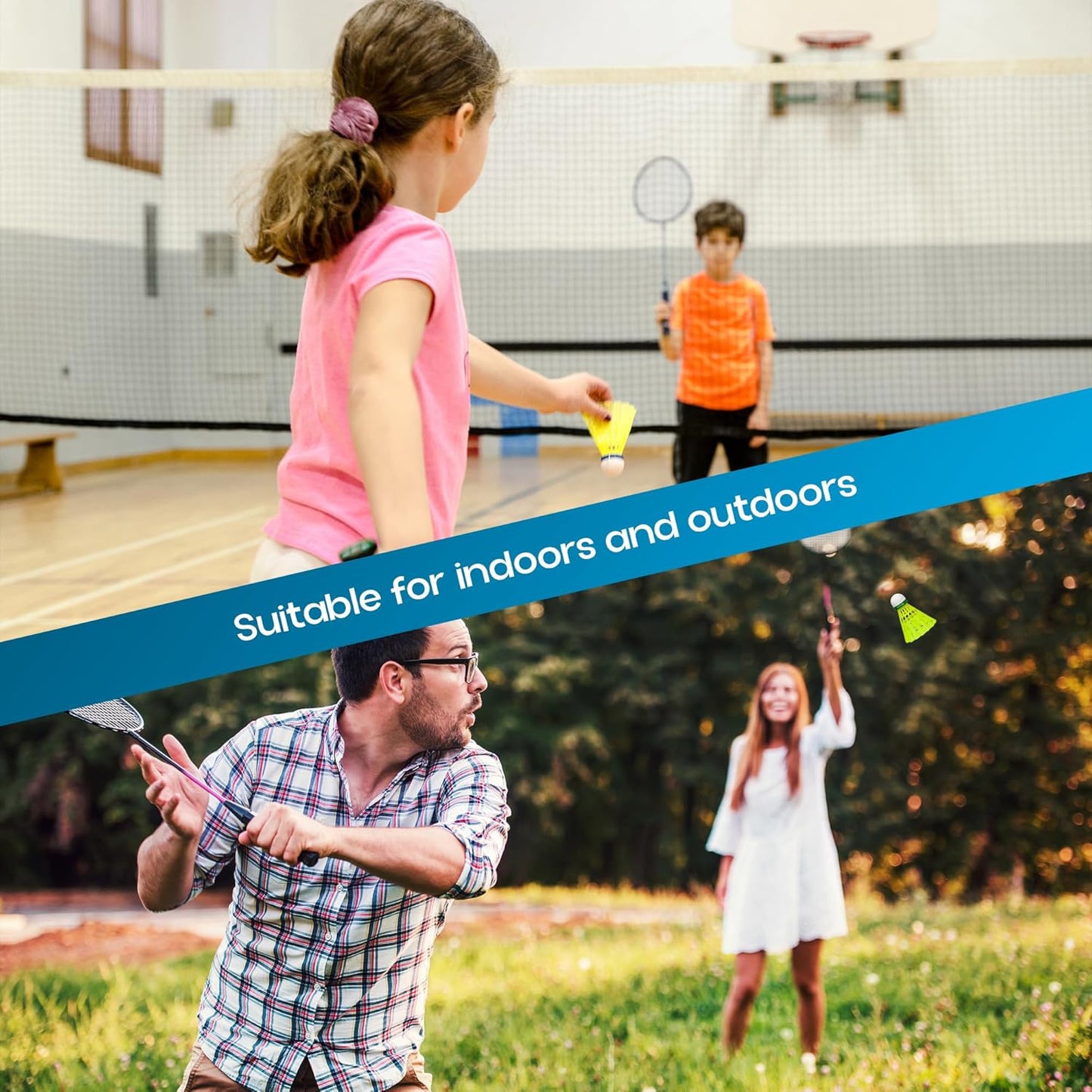 كرة الريشة Konex Nylon Badminton Shuttlecock | متينة للاستخدام الداخلي والخارجي | طيران مستقر، استعادة سريعة، أداء طويل الأمد | أصفر