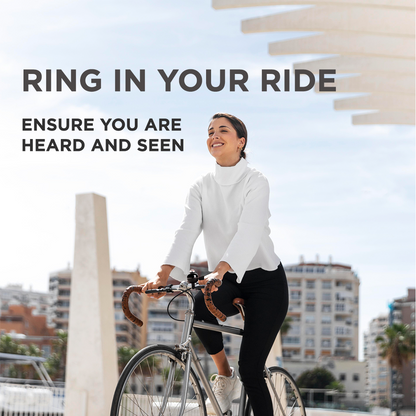 Endless EL1057 Classic جرس دراجة | جرس دراجة كلاسيكي | المادة: سبائك الألومنيوم | يمكن استخدام هذا الجرس الصاخب في مقود الدراجات على الطرق والجبل | يحتوي هذا الجرس على بوصلة لتحديد الاتجاه