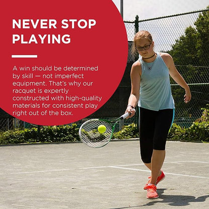 مضرب تنس جاما سبورتس جونيور: مضرب تنس سريع للأطفال - مضارب تنس معدة مسبقًا للشباب والفتيات - حجم الرأس 93 بوصة